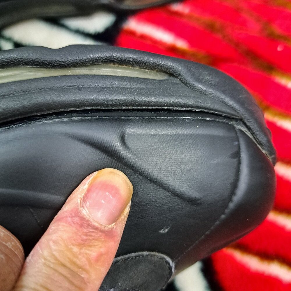 %Size 12 Men Nike Total Air Foamposite Max 2011 Black Anthracite FLAW / A 27 - Picture 13 of 16